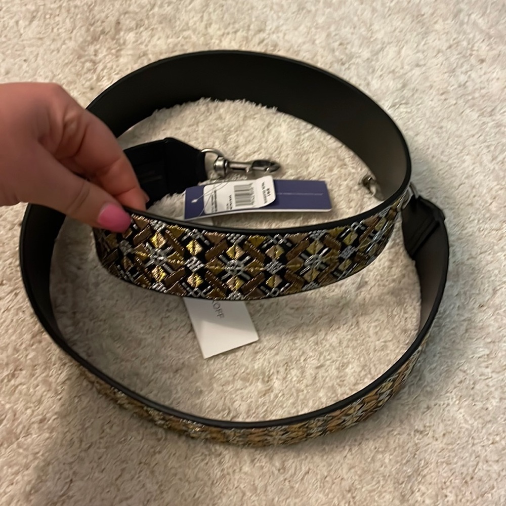 Rebecca Minkoff Vegan Leather Embroidered Strap